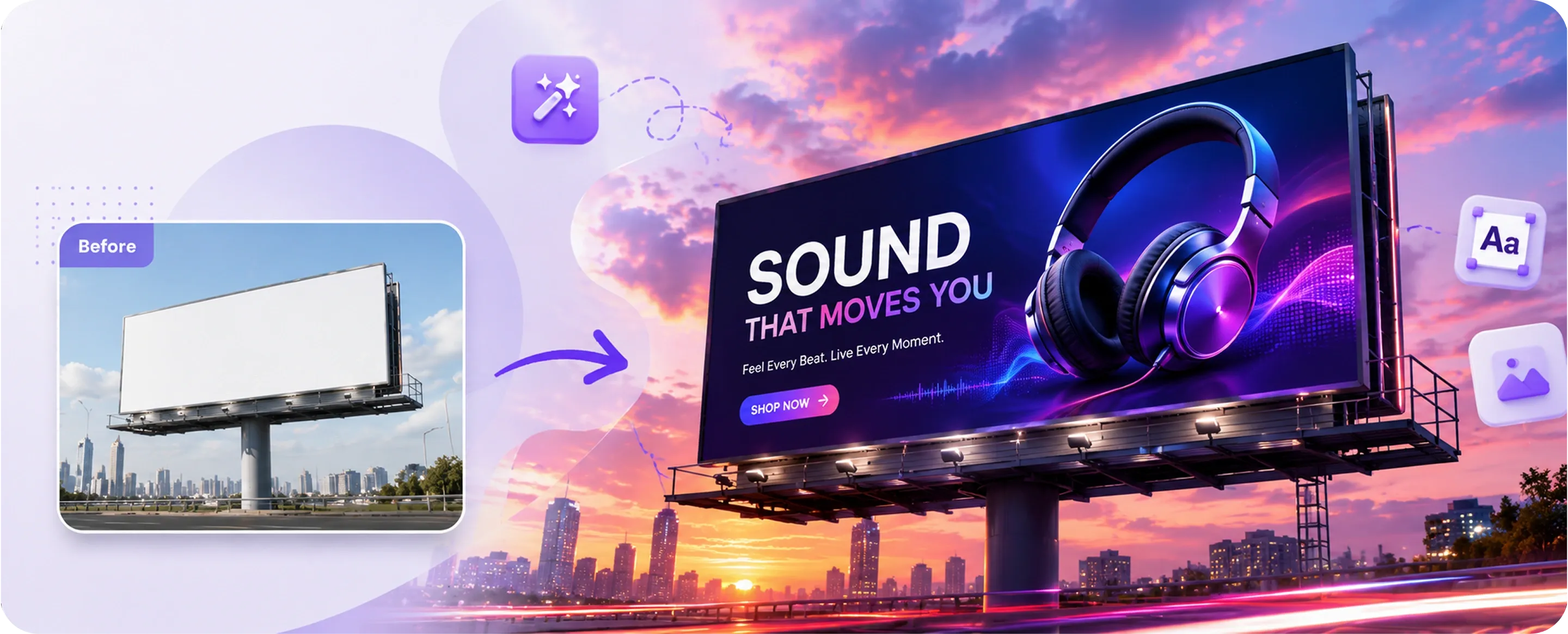 AI-Powered Banner Creation Interface