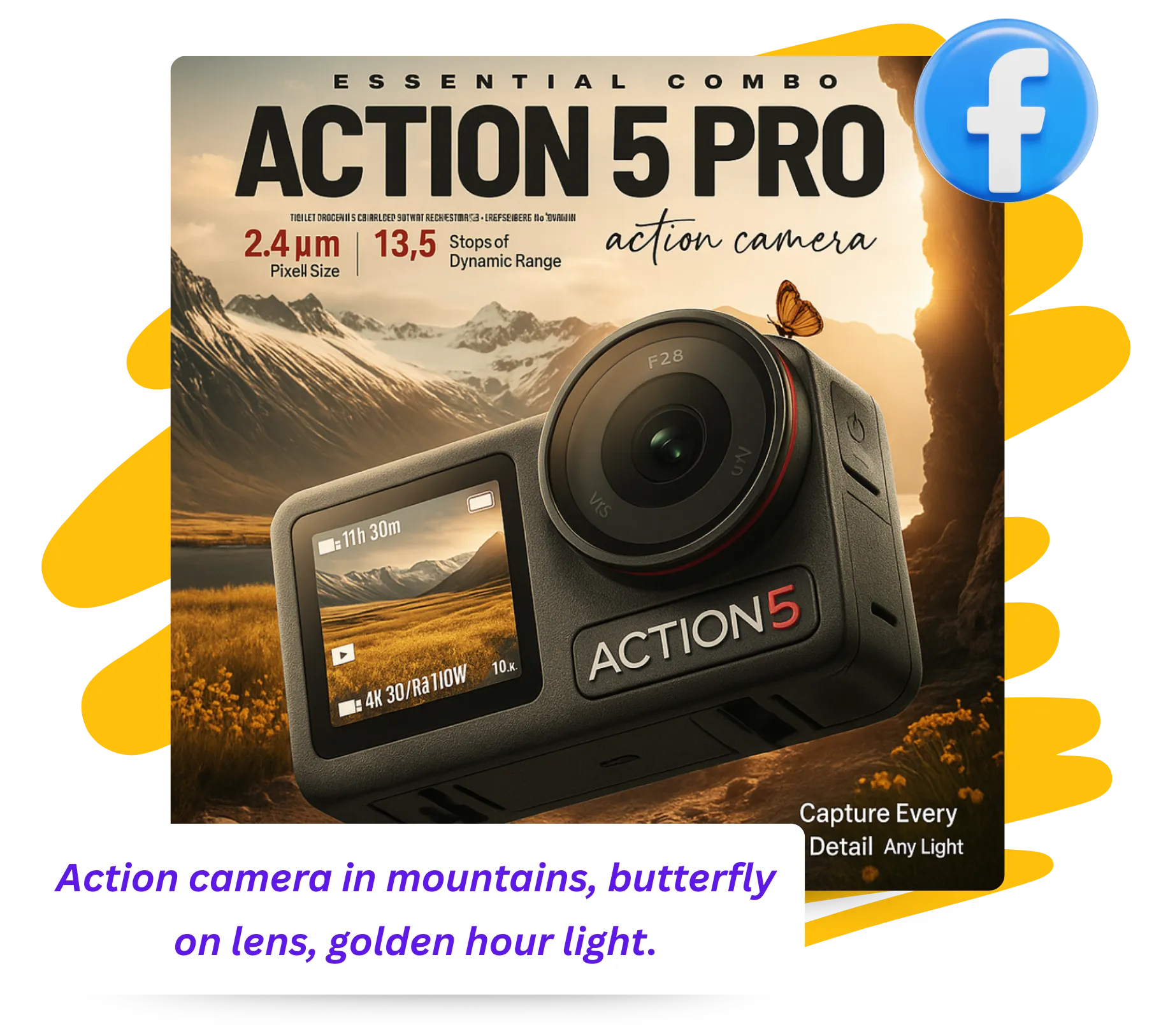 Create scroll-stopping Facebook ads.