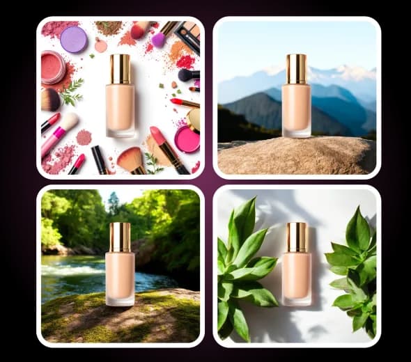 Create Cosmetic Background Mockups As You Like