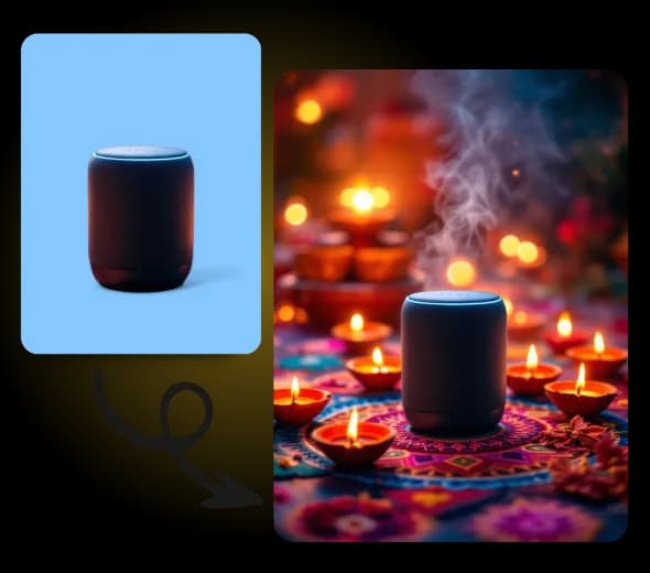 AI Diwali Product Photoshoot for Product Promotion