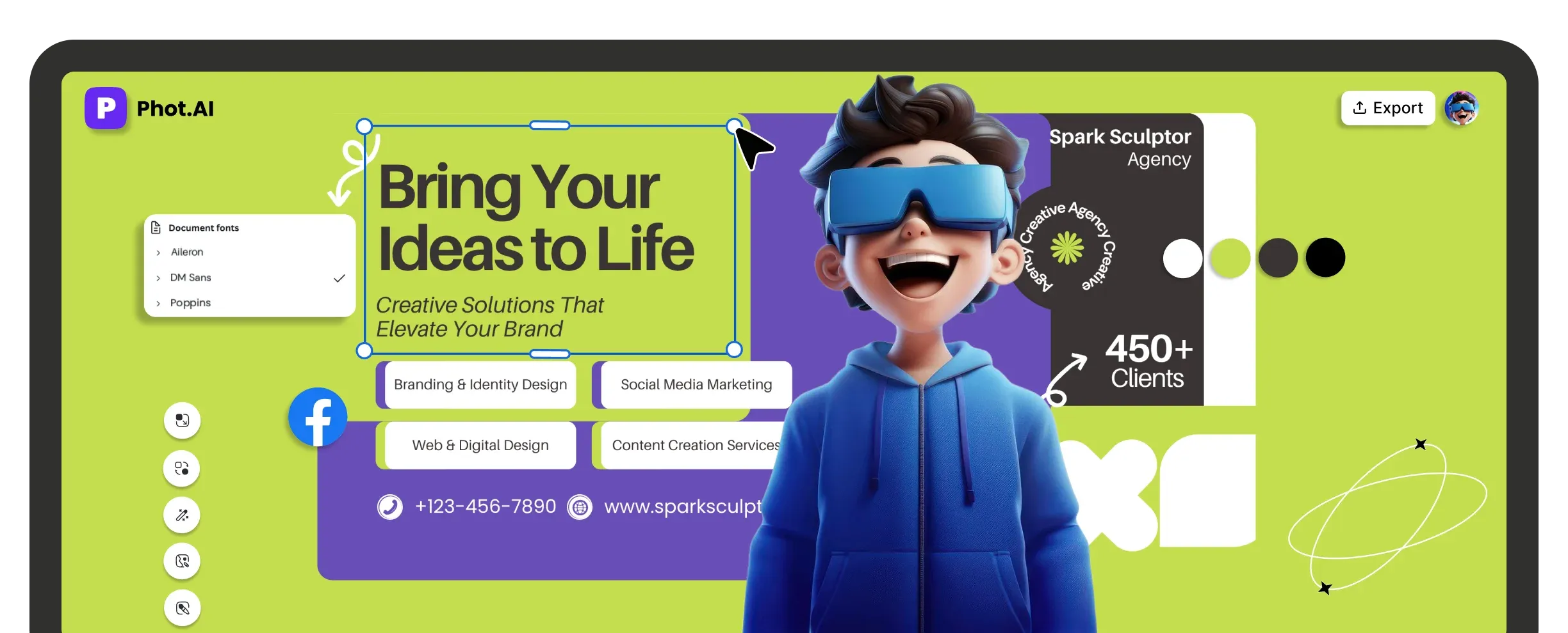 AI-Powered Banner Creation Interface