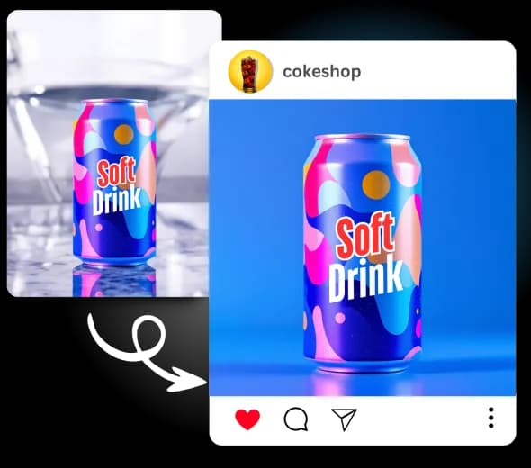 Create Stunning Social Media Graphics with a Blue Background