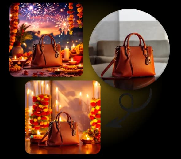 AI Diwali Product Mockups for WhatsApp & Influencers