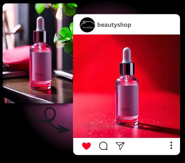 Create Eye-Catching Social Media Content with a Red Background