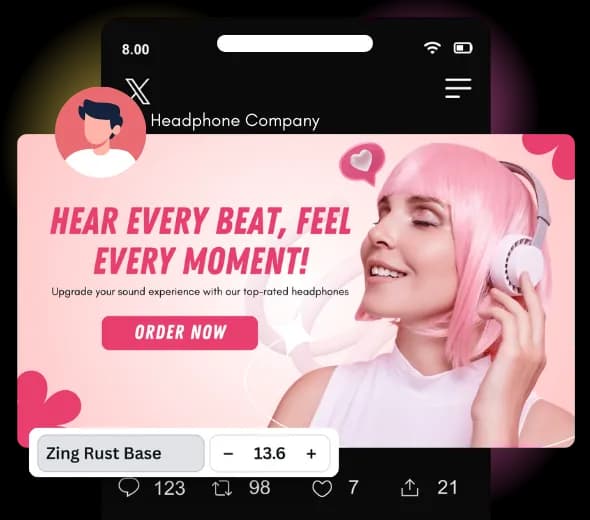 No Watermark Twitter Ad Maker for Personal & Professional Use