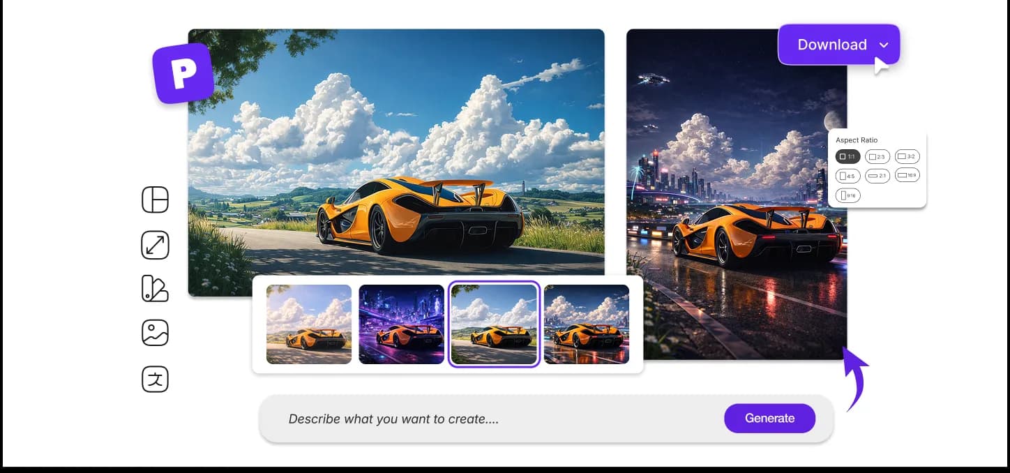 AI-Powered Banner Creation Interface